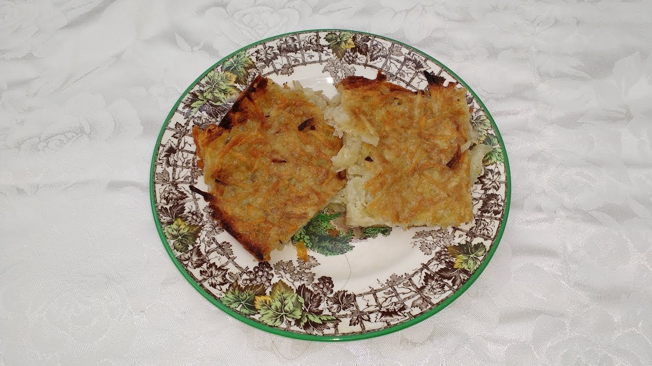 Receta de latkes (potato pancakes)