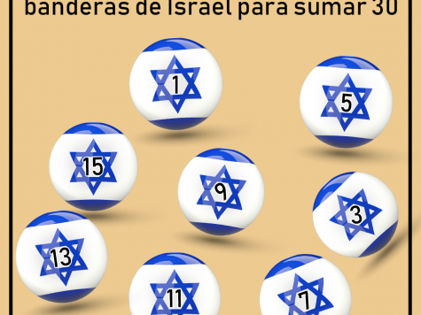 ¿Cómo sumar 30 con banderas de Israel?