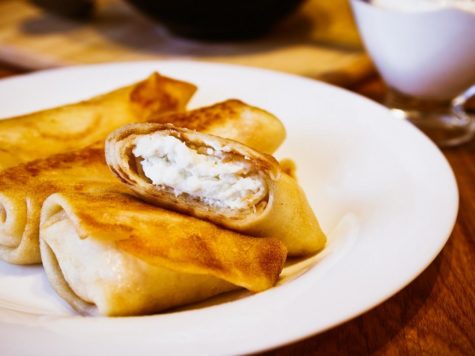 Blintzes (panqueques) de queso brie