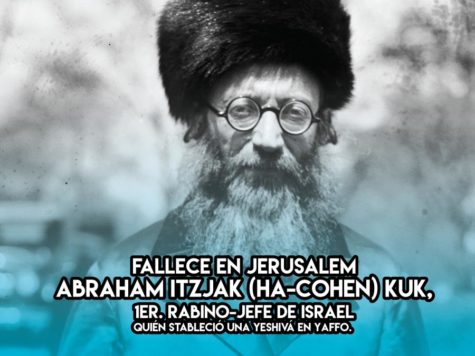 Abraham Itzjak (ha-Cohen) Kuk, 1er. Rabino-Jefe de Israel