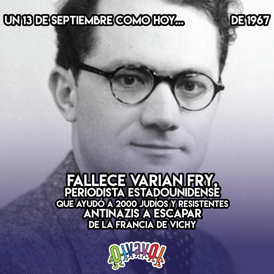 13 de Septiembre: Varian Fry