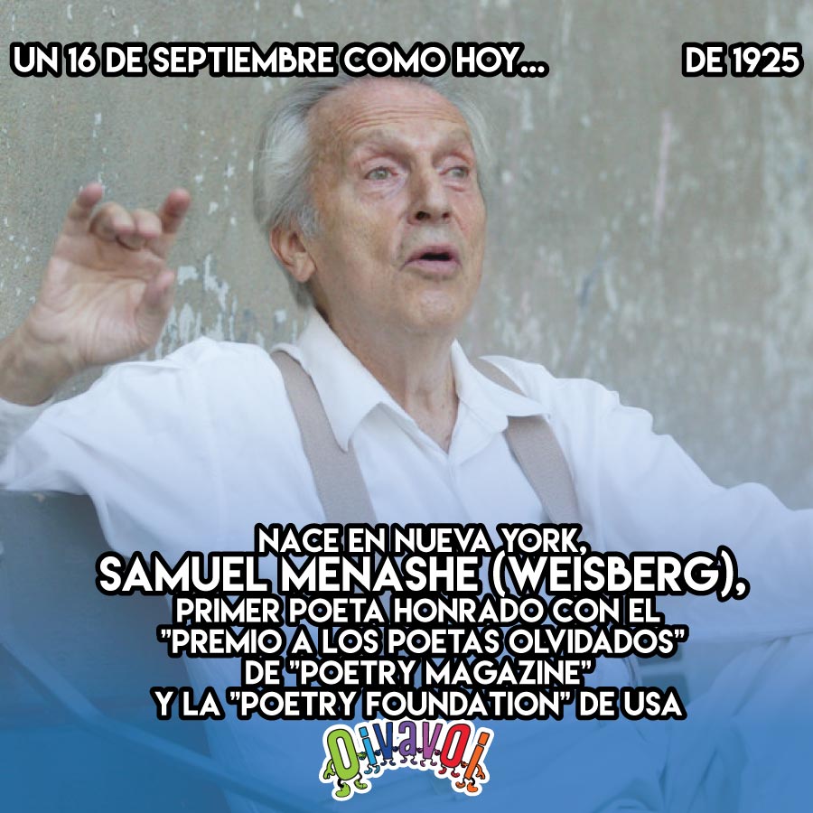 16 de Septiembre: Samuel Menashe 1 16 de Septiembre: Samuel Menashe