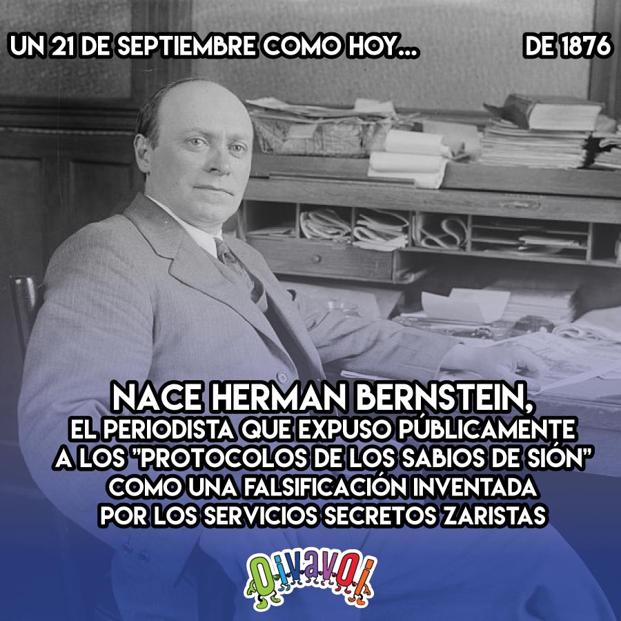 21 de Septiembre: Herman Bernstein 1 21 de Septiembre: Herman Bernstein