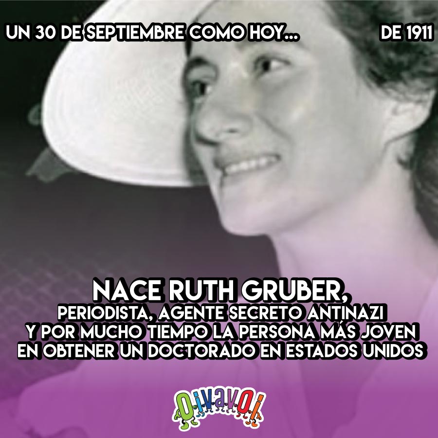 30 de Septiembre: Ruth Gruber 1 30 de Septiembre: Ruth Gruber