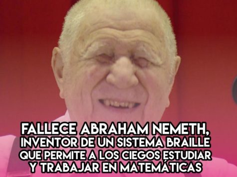 2 de Octubre: Abraham Nemeth y el Braille para matematicas