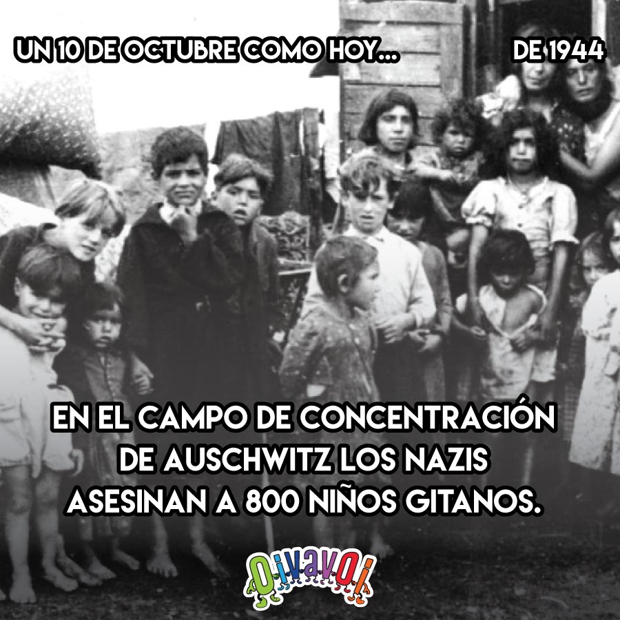 10 de Octubre: Niños gitanos en Auschwitz