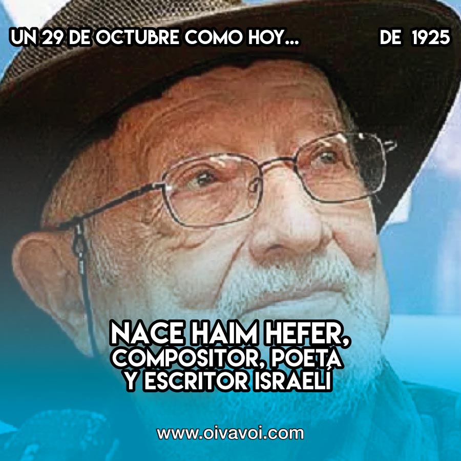 Haim Hefer: 29 de octubre