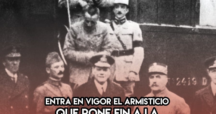 Termina la Primera Guerra Mundial: 11 de Noviembre