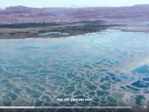 Fascinantes imágenes del Mar Muerto visto desde el aire