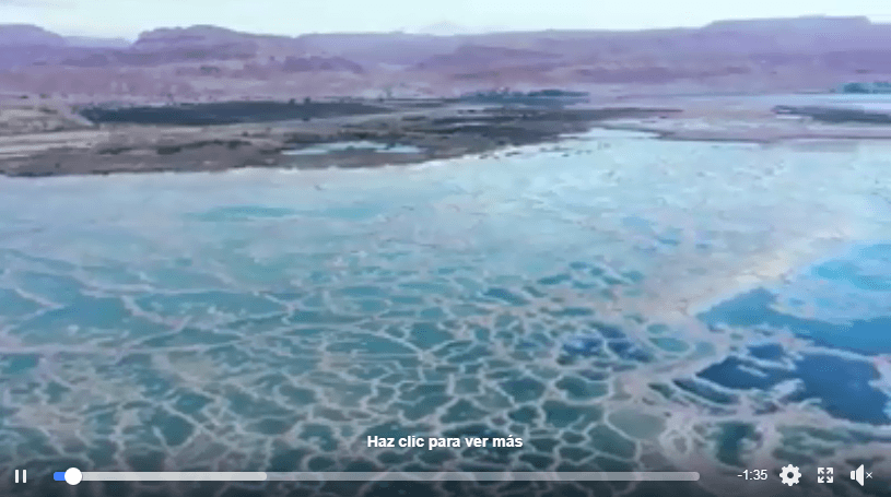 Fascinantes imágenes del Mar Muerto visto desde el aire