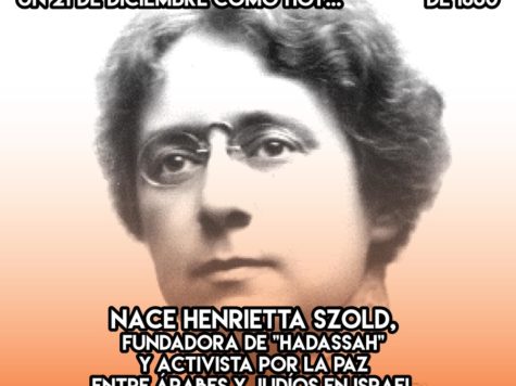 Henrietta Szold: 21 de Diciembre