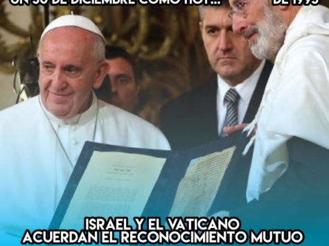 Israel y el Vaticano: 30 de Diciembre