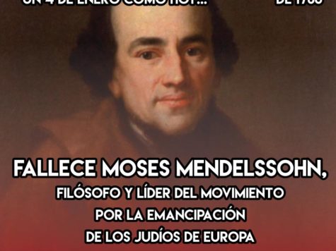 Moses Mendelssohn: 4 de Enero