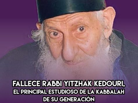 Rabbi Yitzhak Kedouri: 28 de Enero