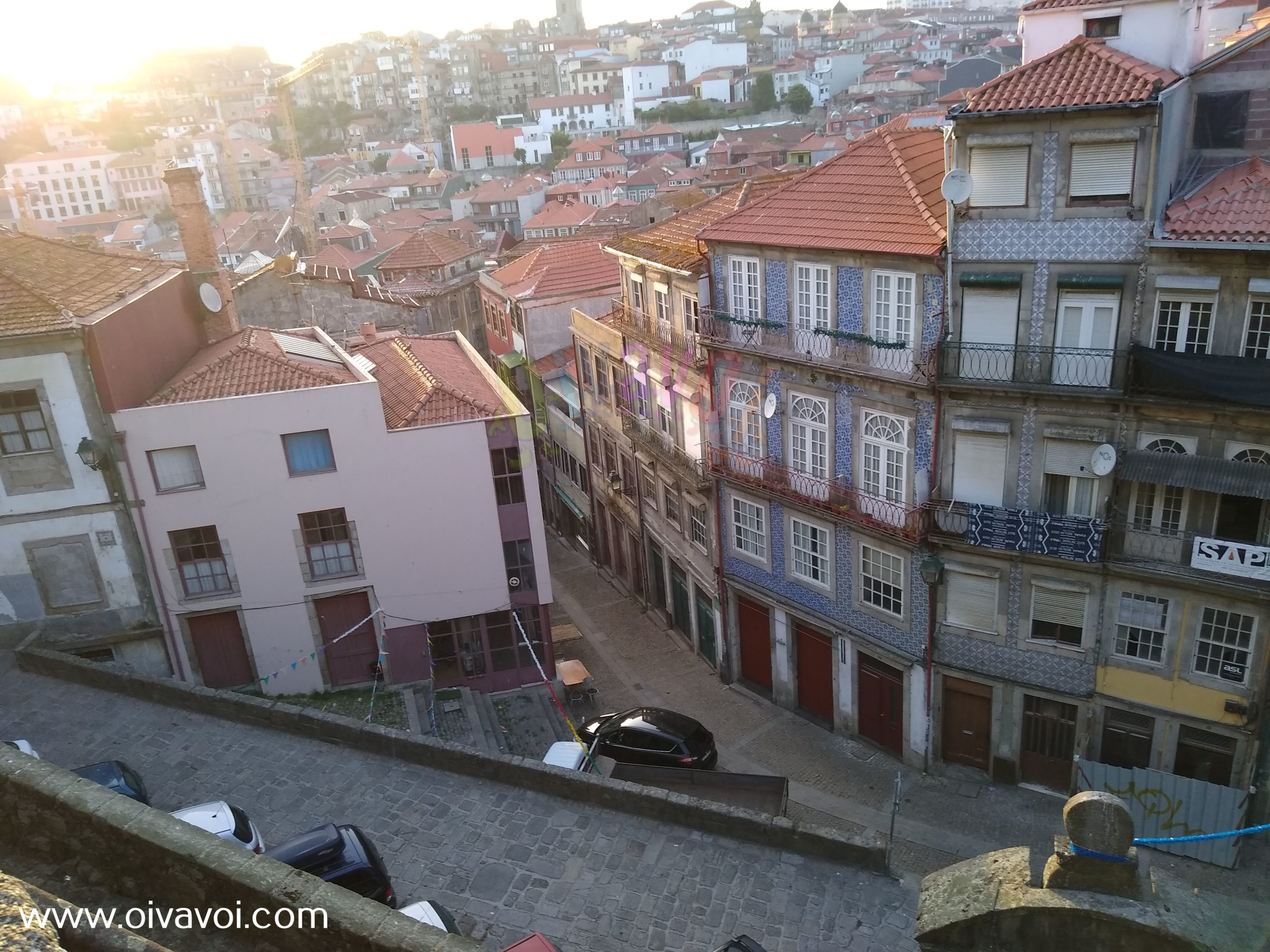 Las juderías de Oporto 2 La judería vieja vista desde la catedral