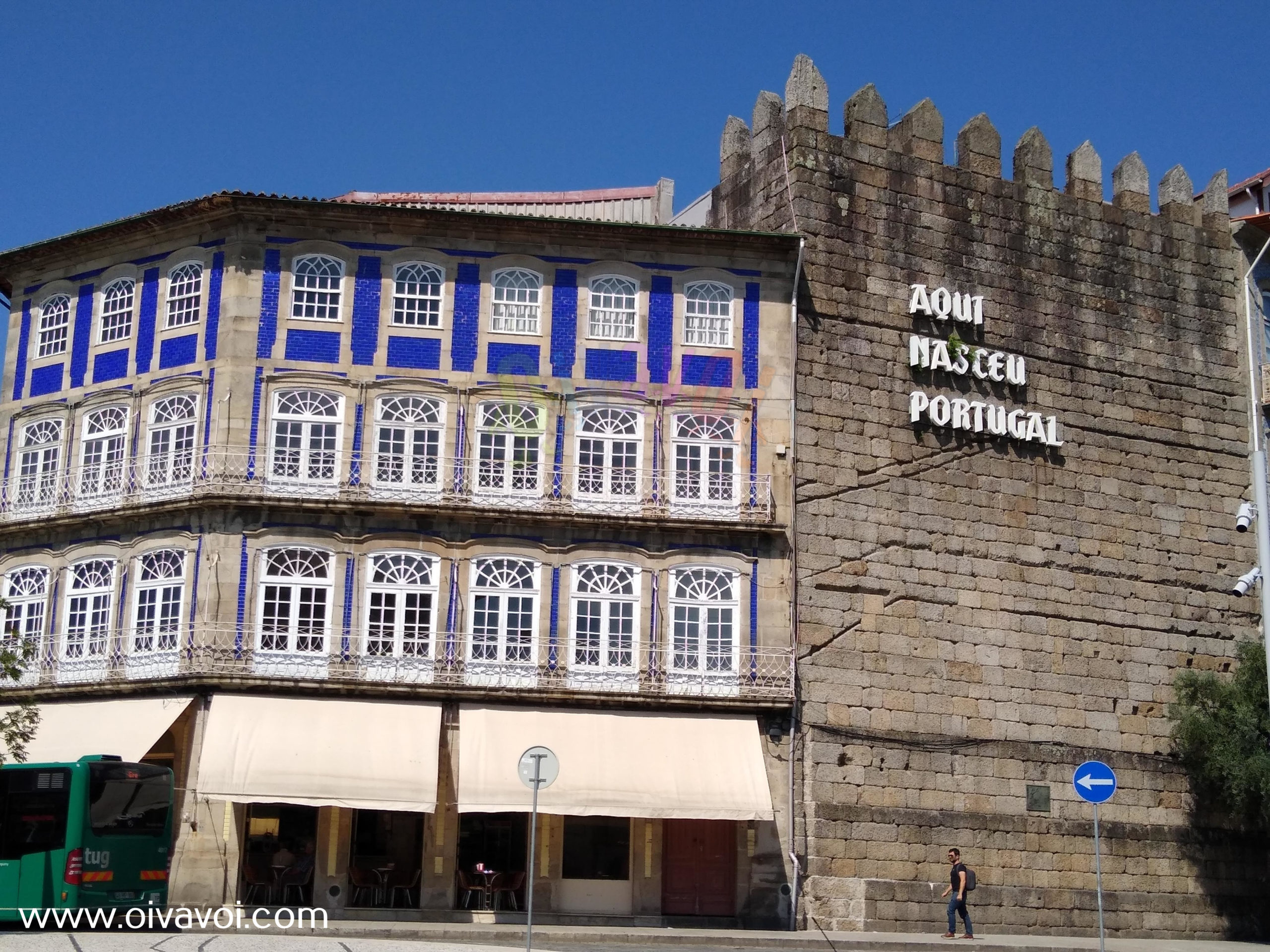 La judiaria de Guimaraes 2 Aqui nacio Portugal en Guimaraes