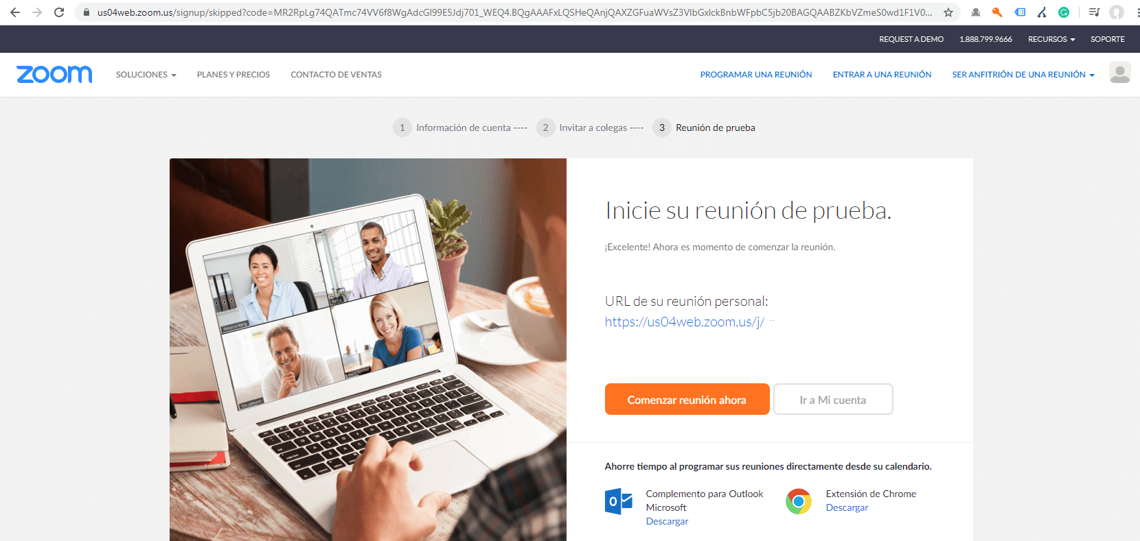 Zoom reunion de prueba