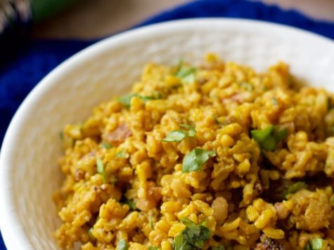 Arroz con nueces y curry (Orez Bombay)