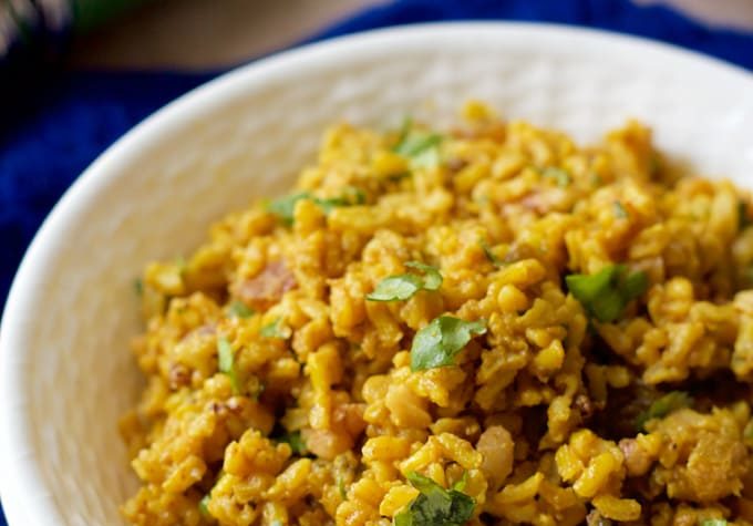 Arroz con nueces y curry (Orez Bombay)