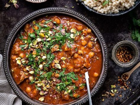 Tajine de cordero con frutas