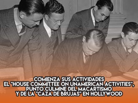 Macartismo y caza de brujas en Hollywood