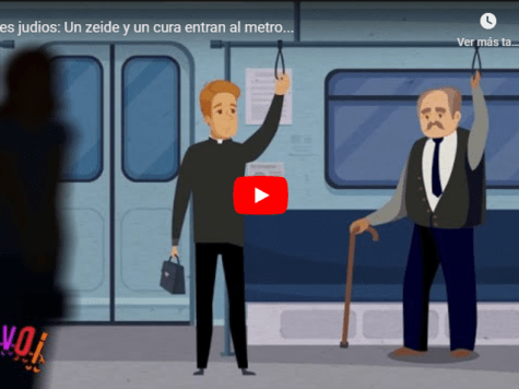 Un zeide y un cura entran al metro...