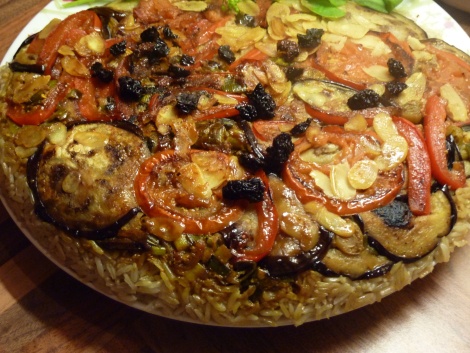 Maqluba de berenjenas 1 Maqluba de berenjenas