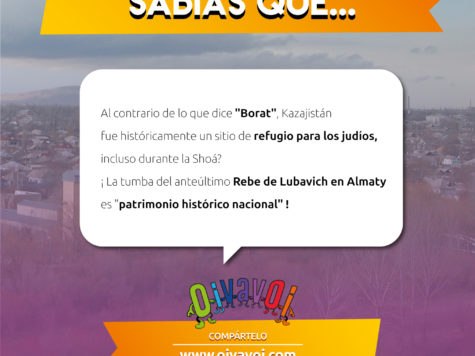 ¿Sabía que al contrario de lo que dice "Borat", Kazajistán fue históricamente un sitio de refugio para los judíos, incluso durante la Shoá?