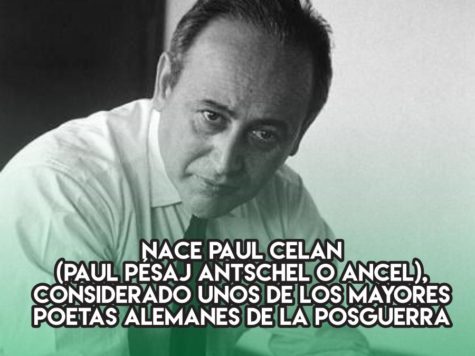 Paul Celan: 23 de noviembre