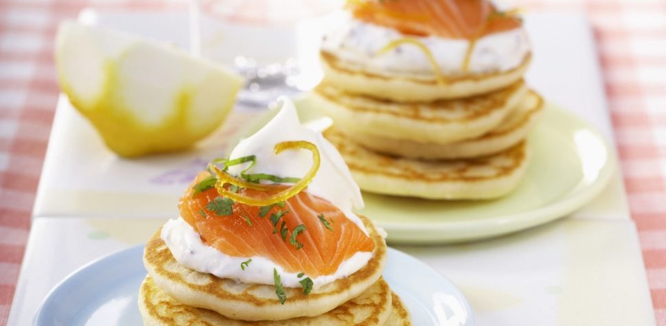 Receta de los blinis o panqueques rusos