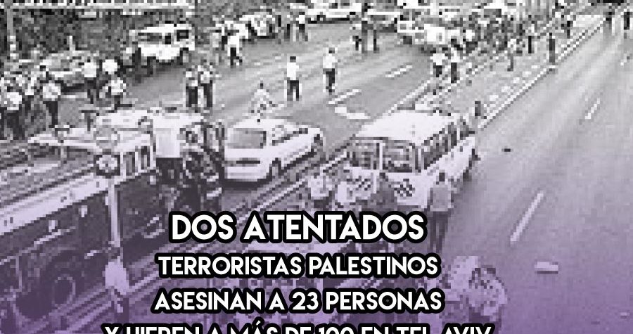 Terrorismo palestino en Tel Aviv: 23 muertos un 6 de enero