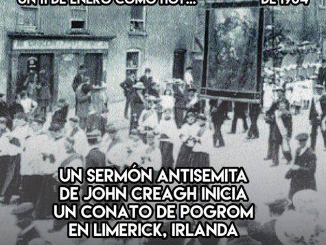 Intento de pogrom en Irlanda: 11 de enero