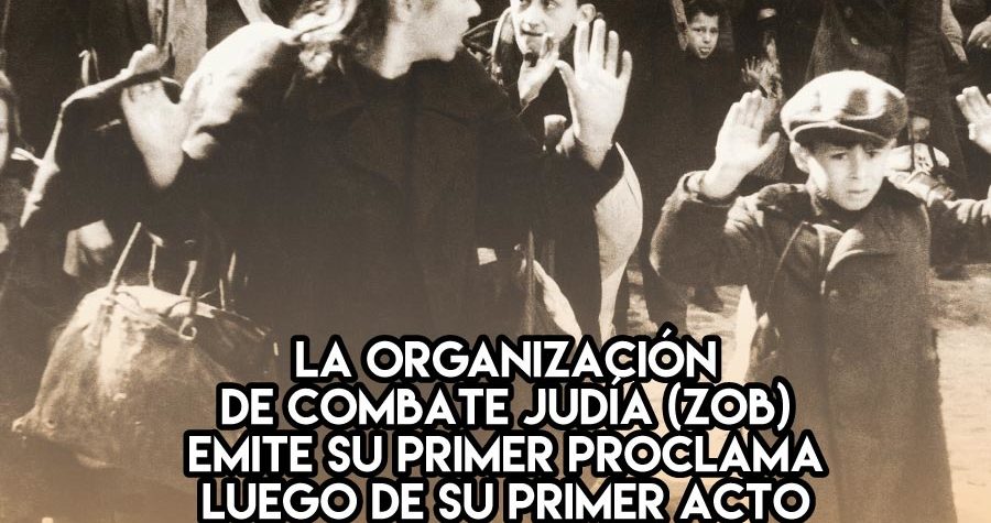 Primer proclama de la resistencia en el Gueto de Varsovia