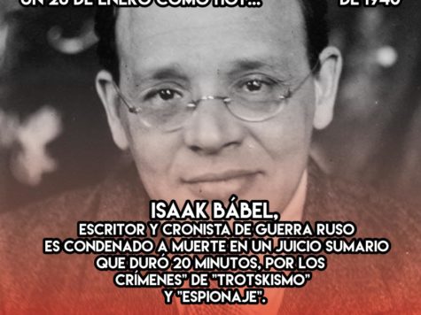 Isaac Babel, condenado a muerte en 20 minutos