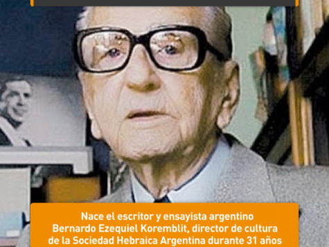 Bernardo Ezequiel Koremblit: 28 de mayo