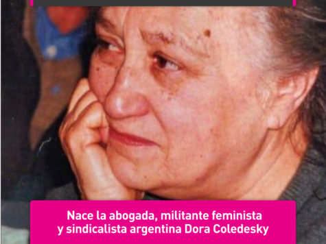 Dora Coledesky, feminista argentina: 21 de junio