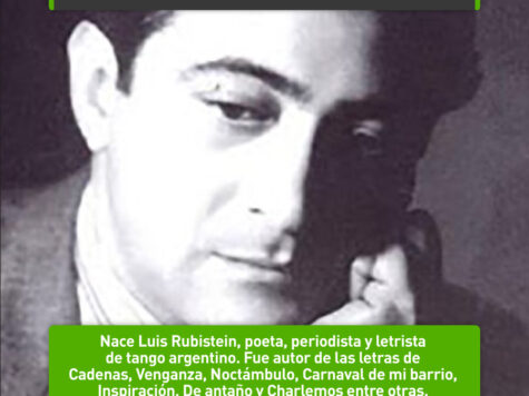 Luis Rubistein, poeta tanguero 1 Luis Rubistein, poeta tanguero