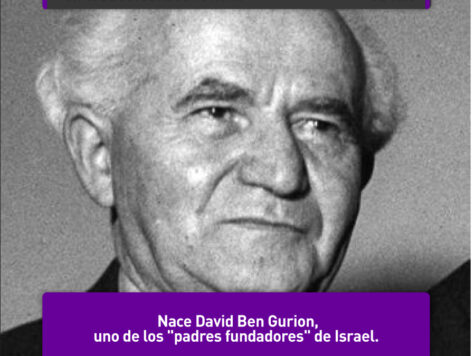 David Ben Gurion, "padre fundador" de Israel