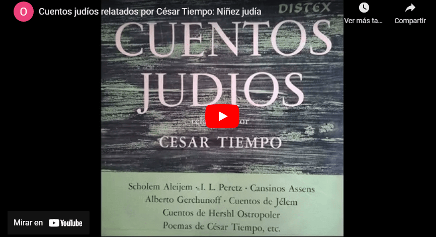 Cuentos judíos relatados por César Tiempo: Niñez judía