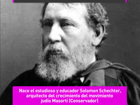 Solomon Schechter, arquitecto del judaísmo Masortí 1 Solomon Schechter, arquitecto del judaísmo Masortí