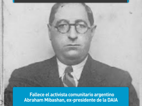 Abraham Mibashan, ex-presidente de la DAIA