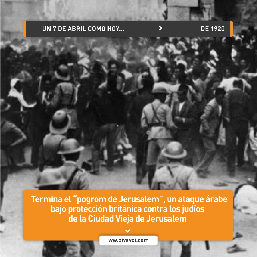 Pogrom en Jerusalem con complicidad británica