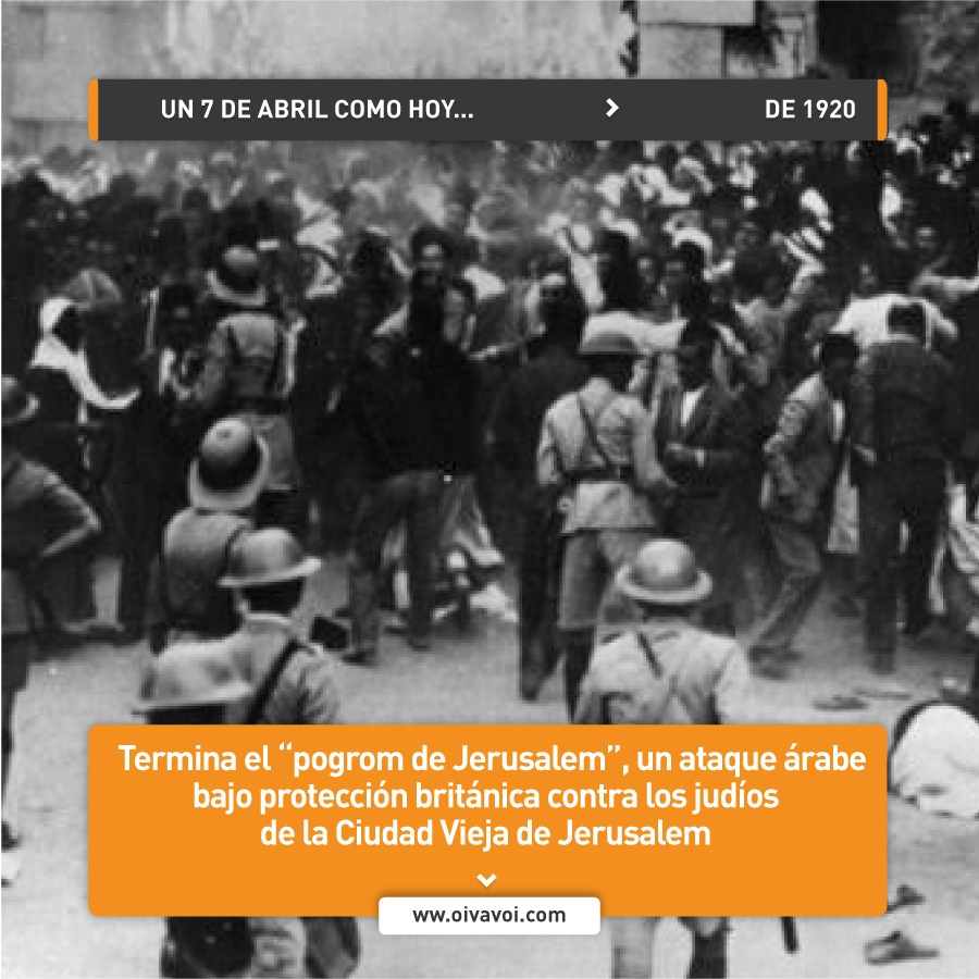 Pogrom en Jerusalem con complicidad británica 1 Pogrom en Jerusalem con complicidad británica