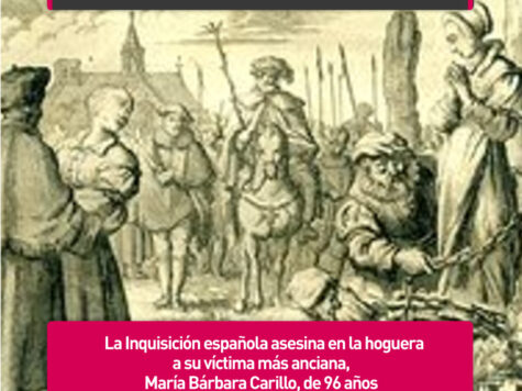 María Carillo, quemada por la Inquisición a los 96 años