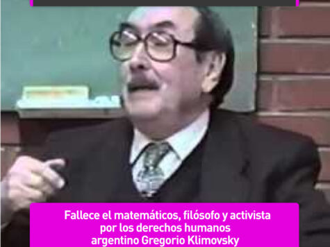 Gregorio Klimovsky, filósofo y activista por los derechos humanos