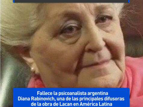 Diana Rabinovich, difusora de Lacan