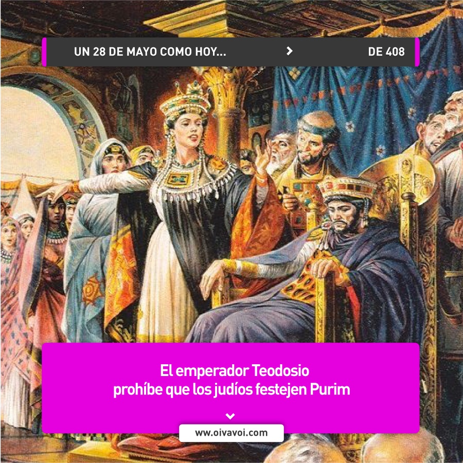 Teodosio prohíbe Purim 1 Teodosio prohíbe Purim