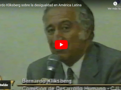 Bernardo Kliksberg sobre la desigualdad en América Latina