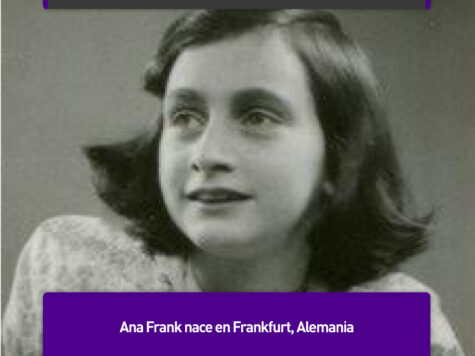 Nace Ana Frank: 12 de junio