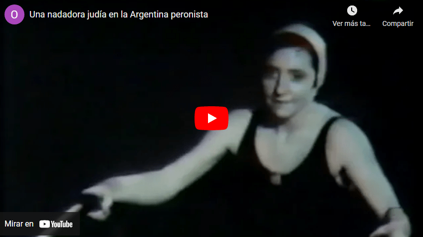 Una nadadora judía en la Argentina peronista